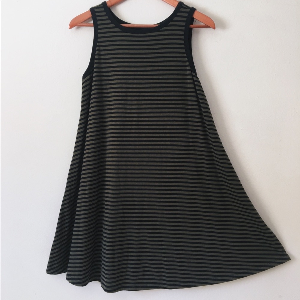 Old Navy Striped Swing Dress, L petite
